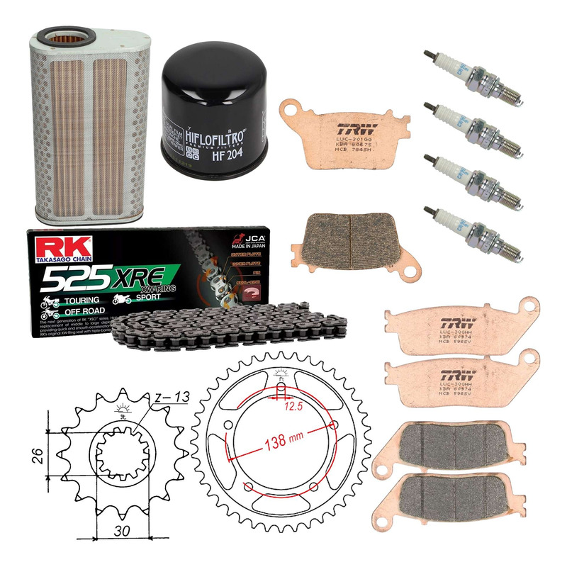 Kit entretien NF Prokit premium Honda CB600F Hornet 2007-12
