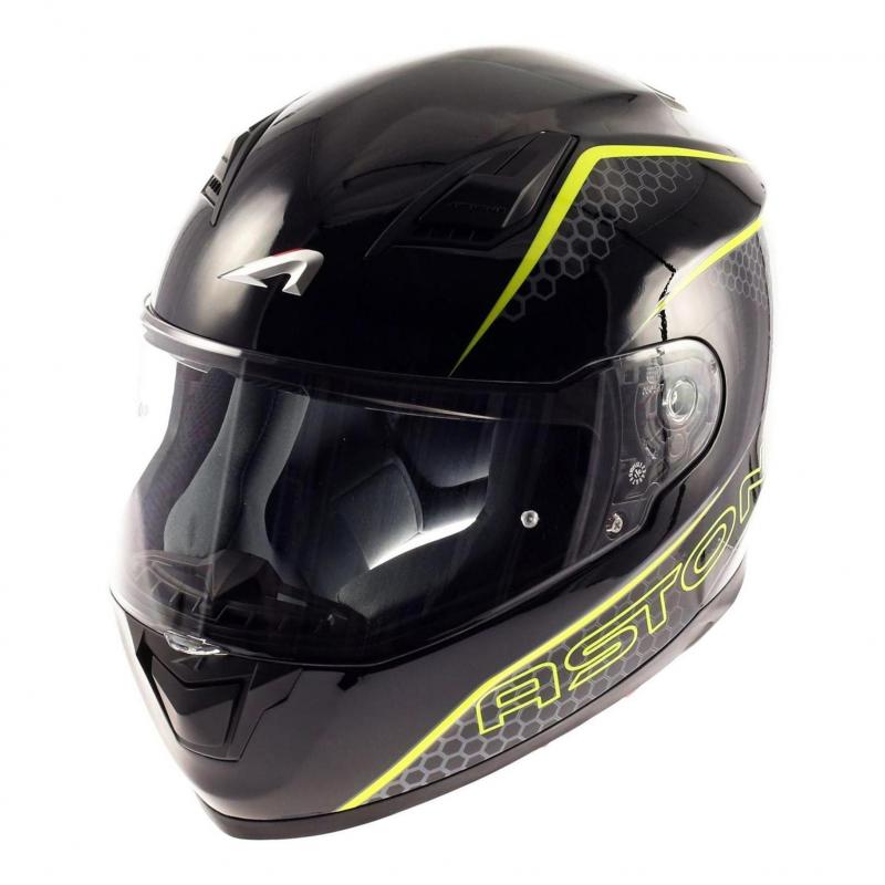Casque intégral Astone GT900 exclusive PULSE jaune- S