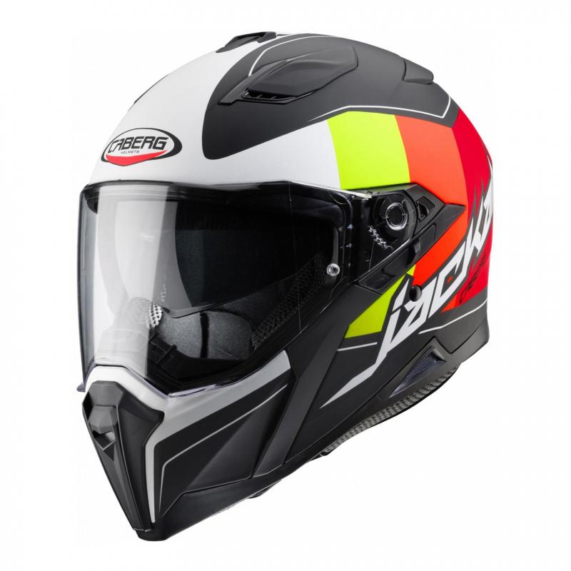 Casque intégral Caberg Jackal Imola noir mat/fluo/blanc- S
