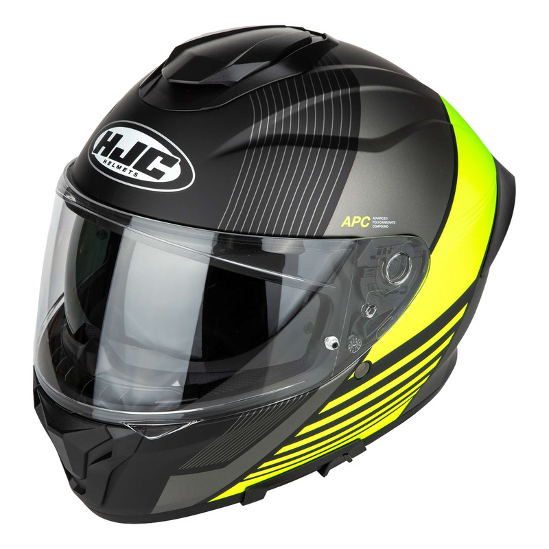 Casque intÃ©gral HJC C71 Morix MC3HSF /gris/jaune fluo mat