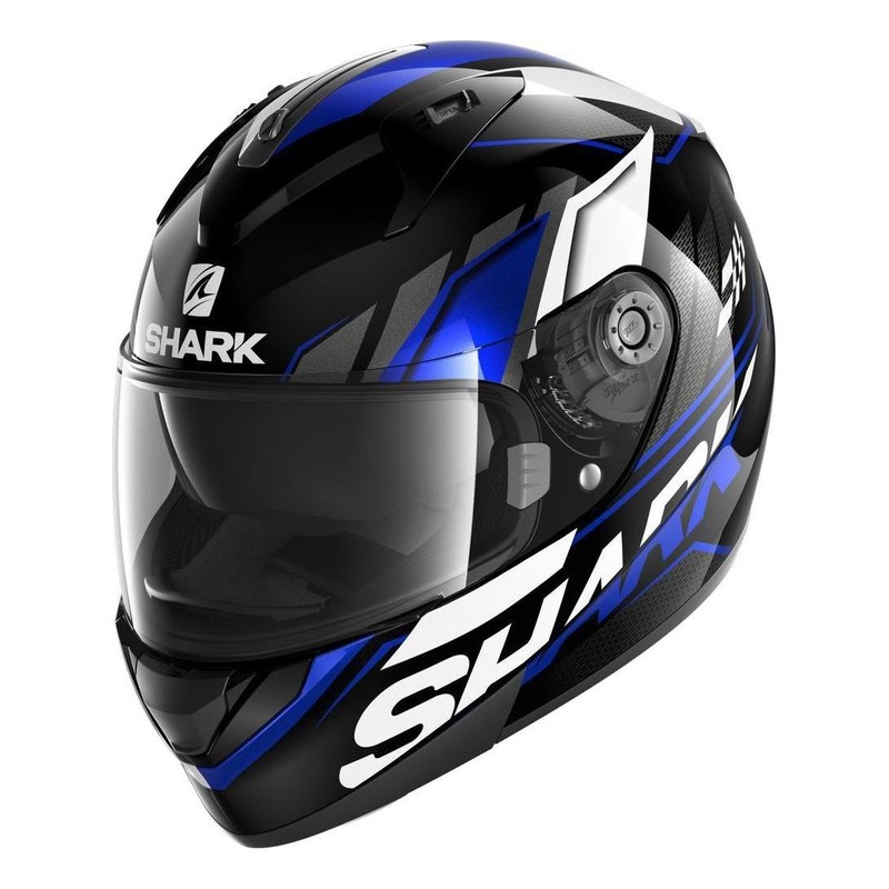 Casque intégral Shark Ridill 1.2 Phaz noir/bleu/blanc brillant- XS