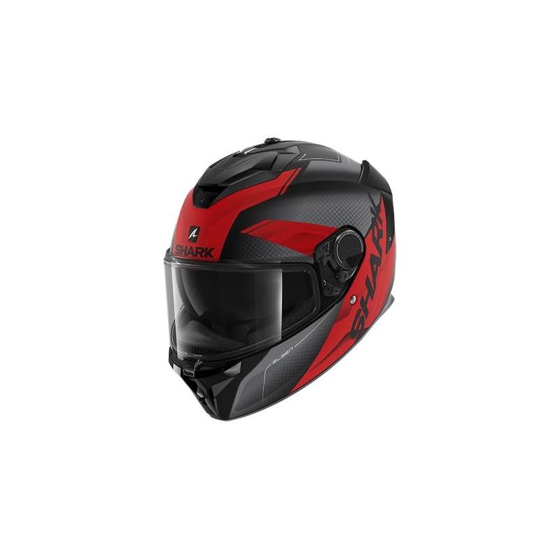 Casque intégral Shark Spartan GT Elgen mat noir/anthracite/rouge- XS