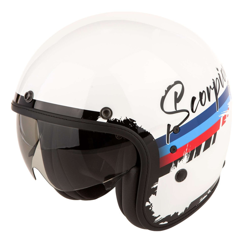 Casque jet Scorpion Belfast Evo Adonis white/red/blue