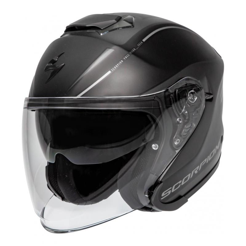 Casque jet Scorpion Exo-S1 Shadow noir/argent mat- 2XL