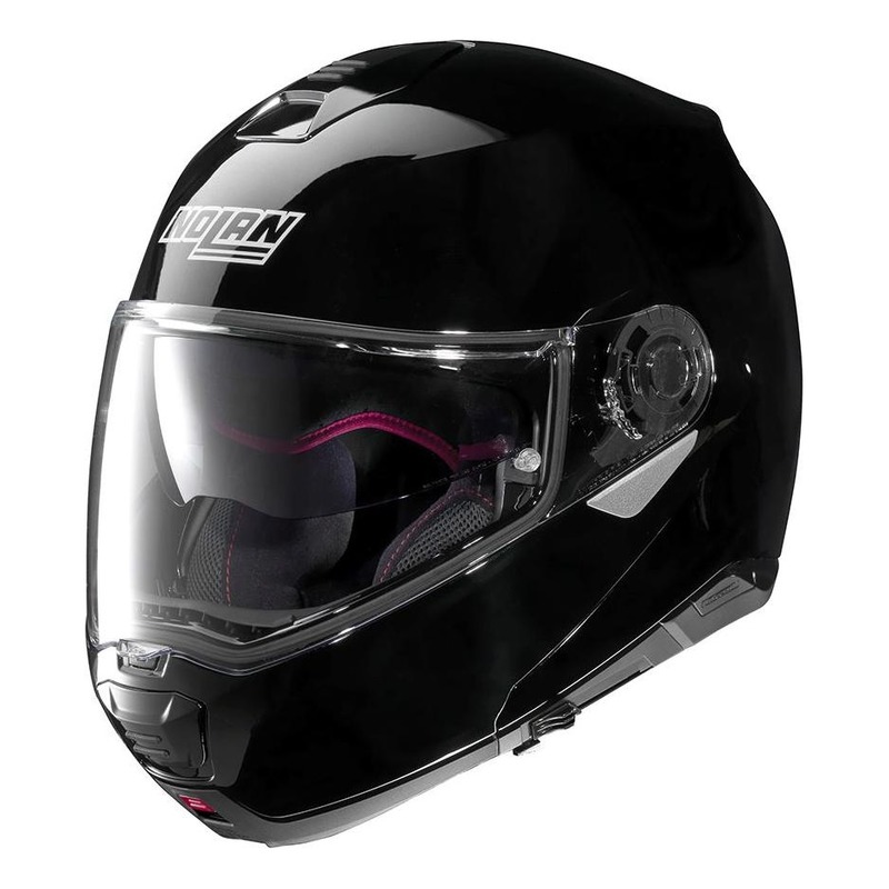 Casque modulable Nolan N100-5 Classic N-Com Brillant noir- 2XS