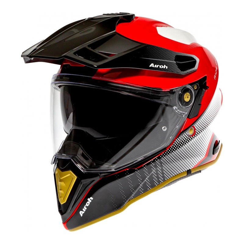 Casque trail Airoh Commander Progress édition limité rouge- S