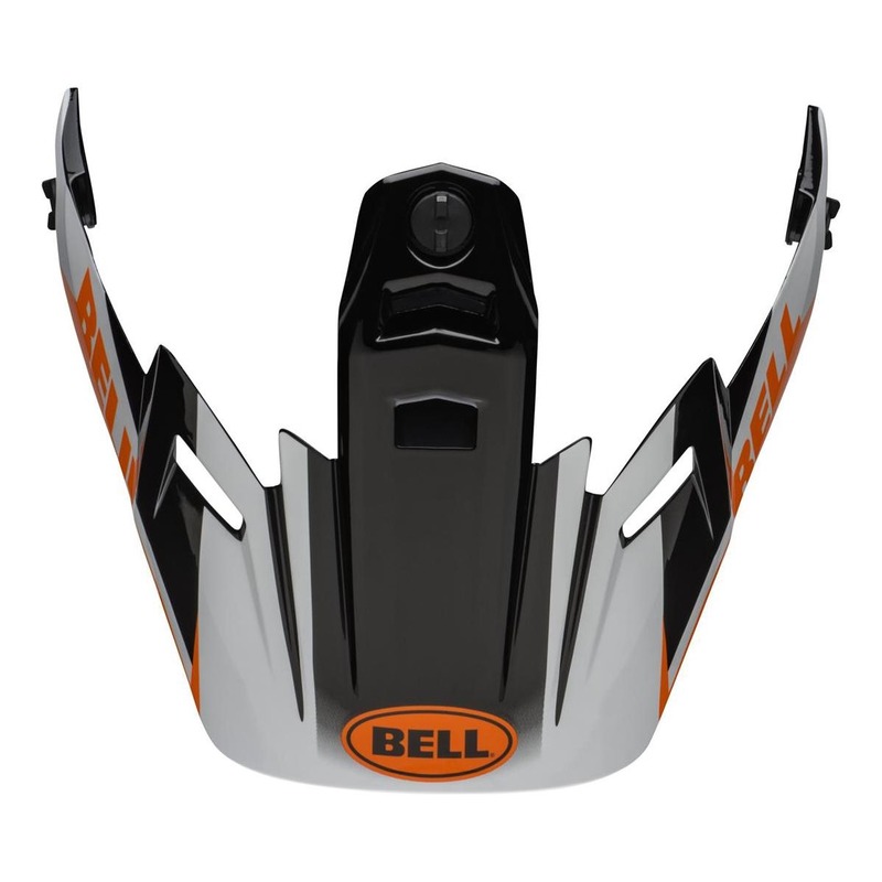 Casquette de casque cross Bell MX-9 Adventure Visor Dash noir/blanc/or