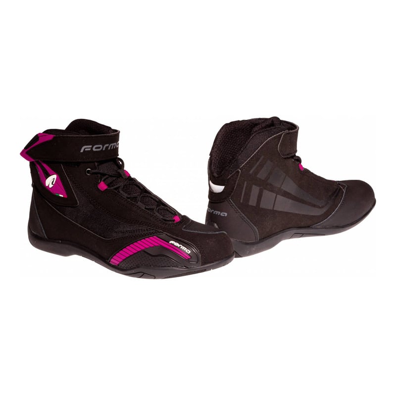 Chaussures moto femme Forma Genesis Lady noir/fuchsia - Équipement