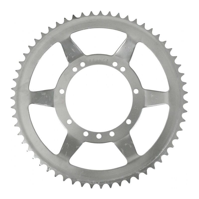 Couronne Peugeot 103 avec roue à rayons 59 dents acier