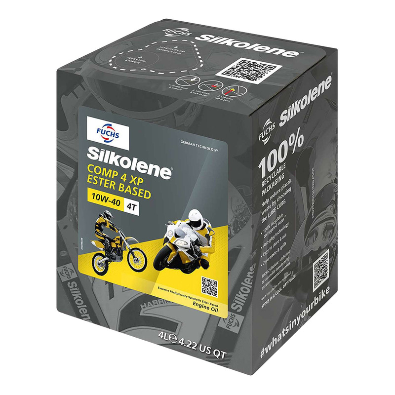 Huile moteur Silkolene Comp 4 10W40 XP 4 temps cube 4L