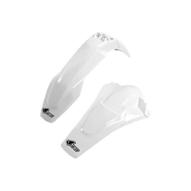 Kit garde-boue avant et arrière UFO Husqvarna 125 TC 2017 blanc (coul