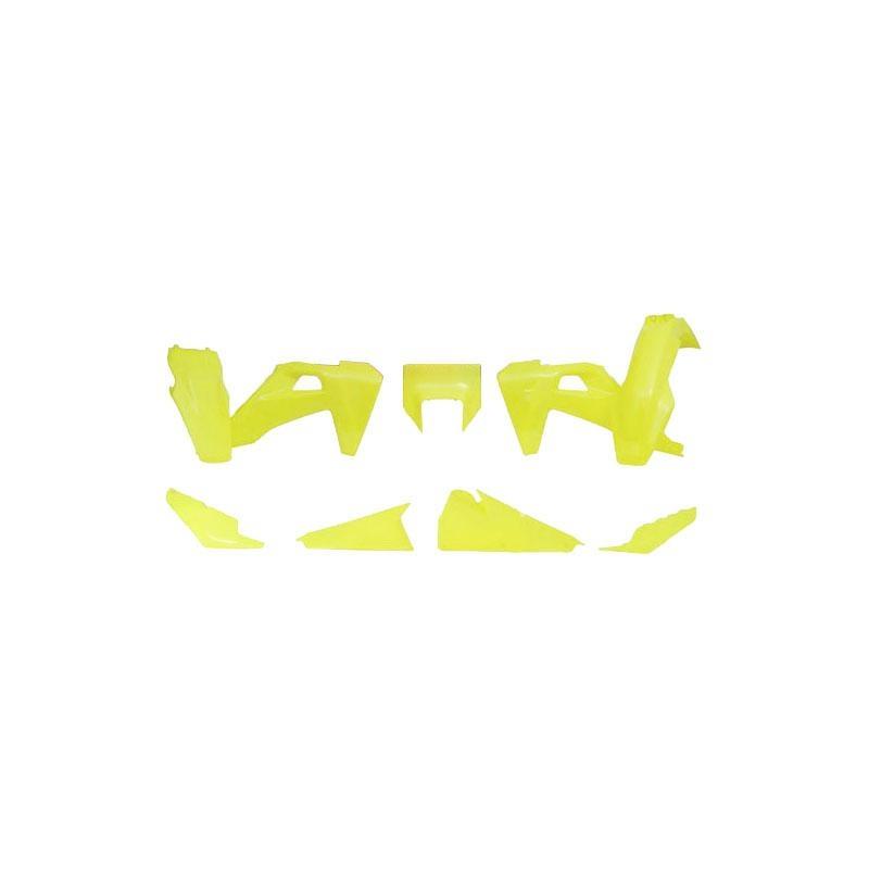 Kit plastique RTech Husqvarna TE 250i 2020 jaune fluo