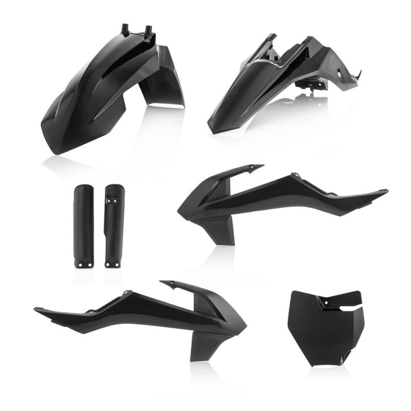 Kit plastique complet Acerbis KTM 65 SX 16-21 Noir Brillant