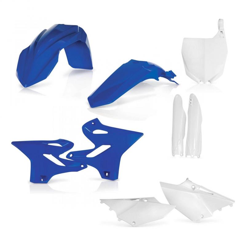 Kit plastique complet Acerbis Yamaha 125 YZ 15-21 Bleu/Blanc Brillant