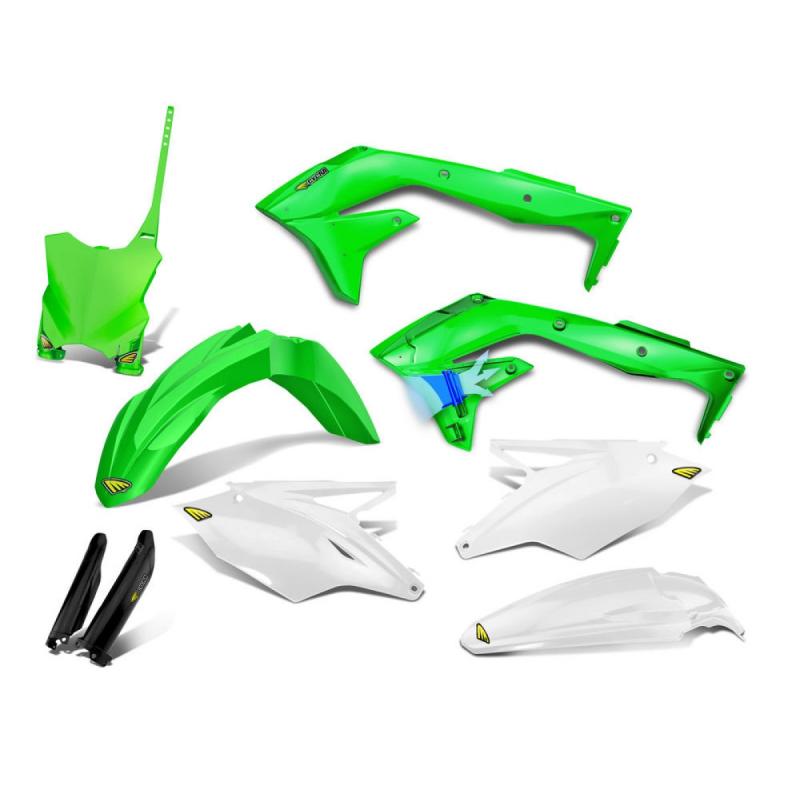 Kit plastiques Cycra Kawasaki 450 KX-F 16-17 vert fluo/blanc/noir
