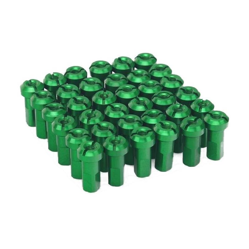 Kit têtes de rayon universel anodisées ART vert (36 pièces)