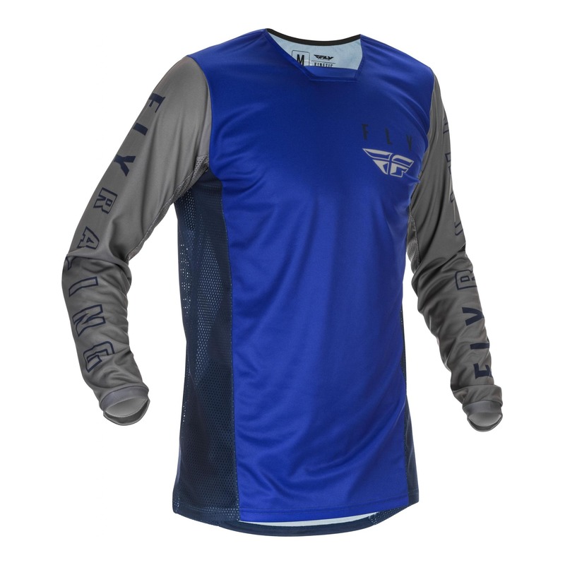 Maillot cross Fly Racing Kinetic K121 bleu/navy/gris- S