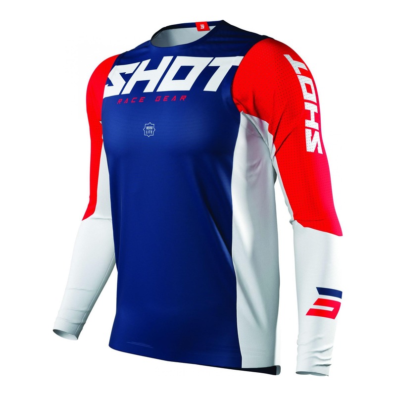 Maillot cross Shot Aerolite Airflow navy- S