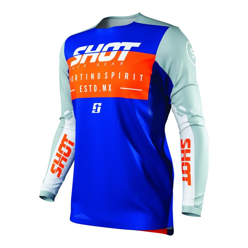 Maillot cross Shot Contact Spirit navy- S