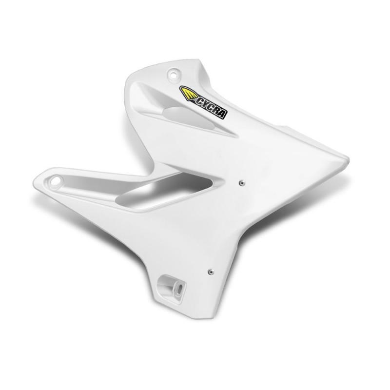 Ouïes de radiateur Cycra Powerflow Yamaha 125 YZ 05-18 blanc