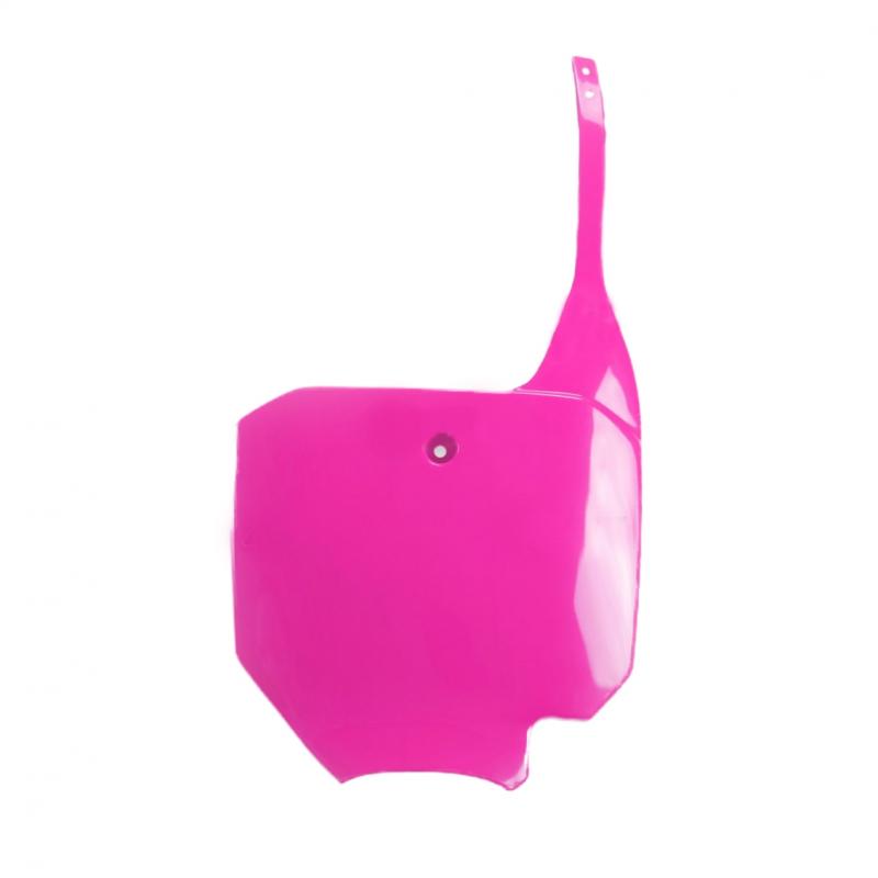 Plaque numéro frontale UFO Honda CRF 150R 07-14 rose fluo