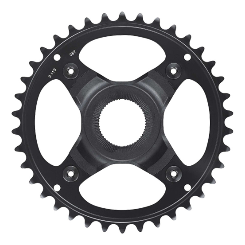 Plateau Vélo Électrique Shimano SM-CRE70 38 Dents Noir