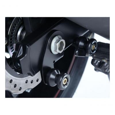 Tampons de bras oscillant R&G Racing noir sur platine Suzuki GSX-S 750 17-18
