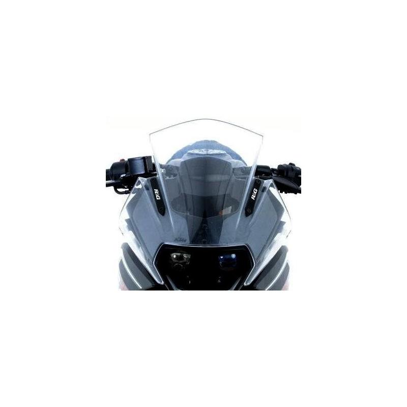 Caches orifices de rétroviseur R&G Racing noirs KTM RC 390 14-18