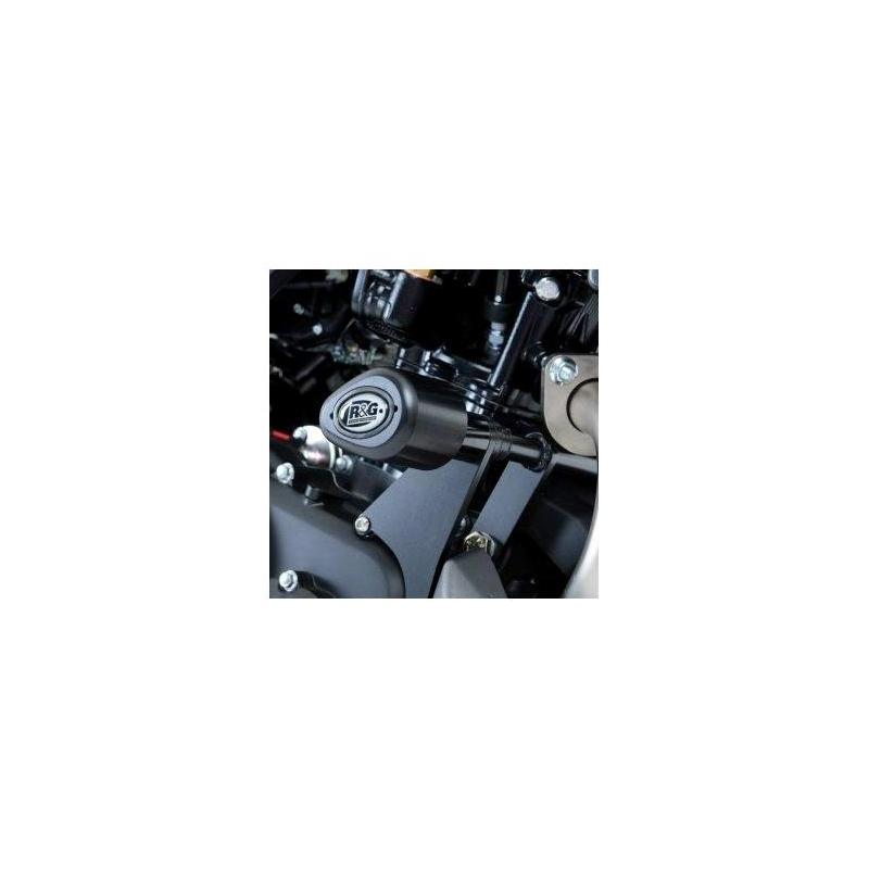 Tampons de protection R&G Racing Aero noir Yamaha FZ1 S Fazer 06-15 carénéré
