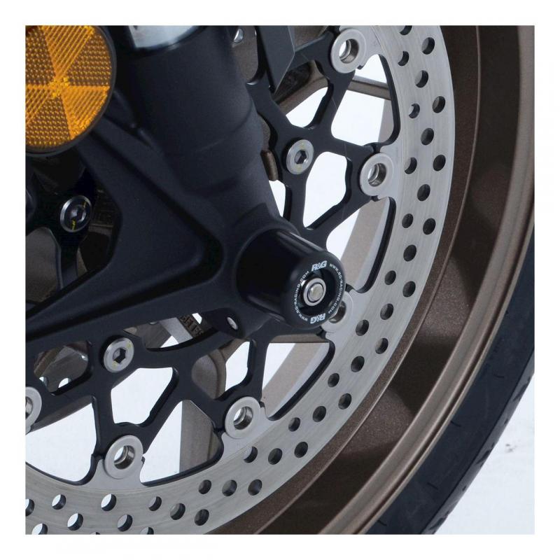 Tampons de protection de fourche R&G Racing noir Honda CB 650 R Neo Sport Cafe 19-20