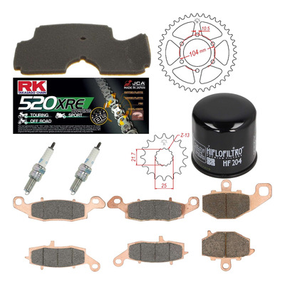 Kit entretien NF Prokit premium Kawasaki ER-6N 650 2006-08