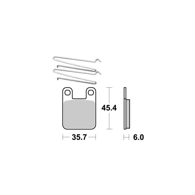 Plaquettes de Frein SBS - CÃ©ramique - 188HF