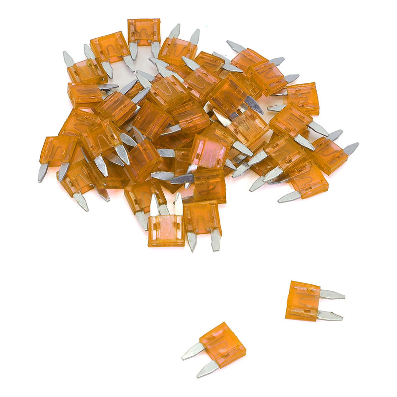 50 fusibles de 5 A plats enfichables miniature
