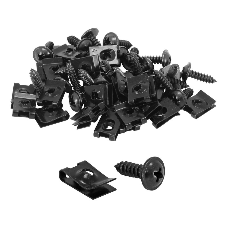 Agrafes de carÃ©nage Ã 4 avec vis noires