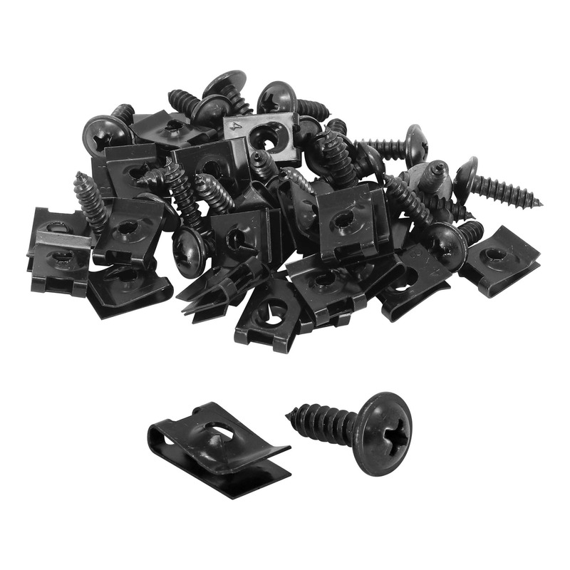 Agrafes de carÃ©nage Ã 5 avec vis noires