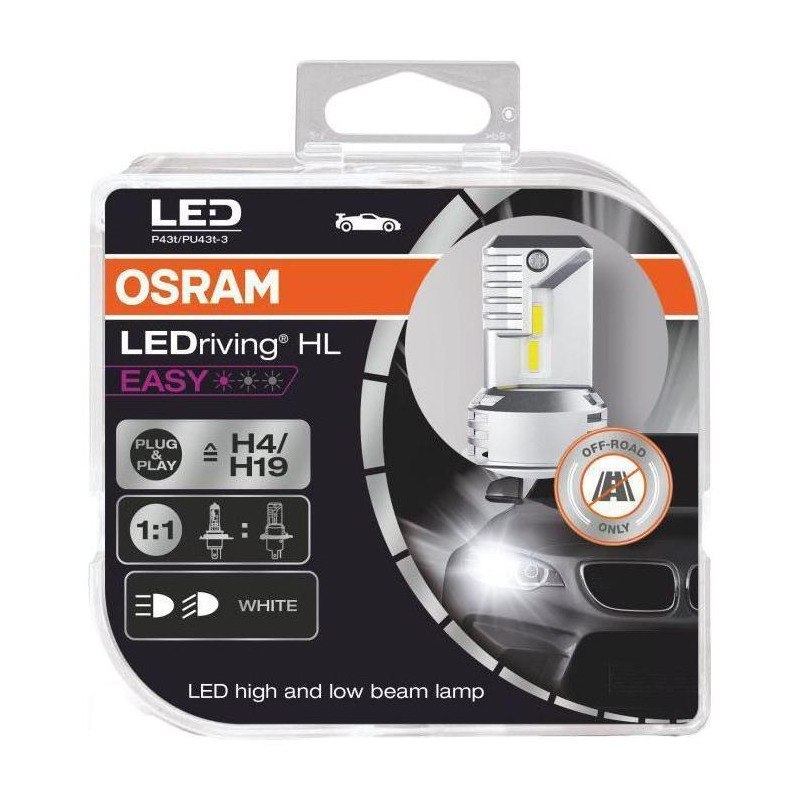 Ampoule 12V H4 Osram LED 6500 K culot P43T - Pièces Electrique sur
