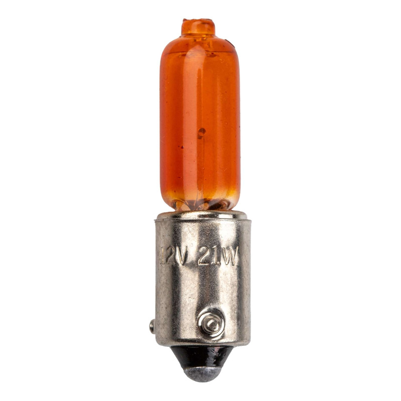 Ampoule BAY9S 12V 21W orange à ergots décalés