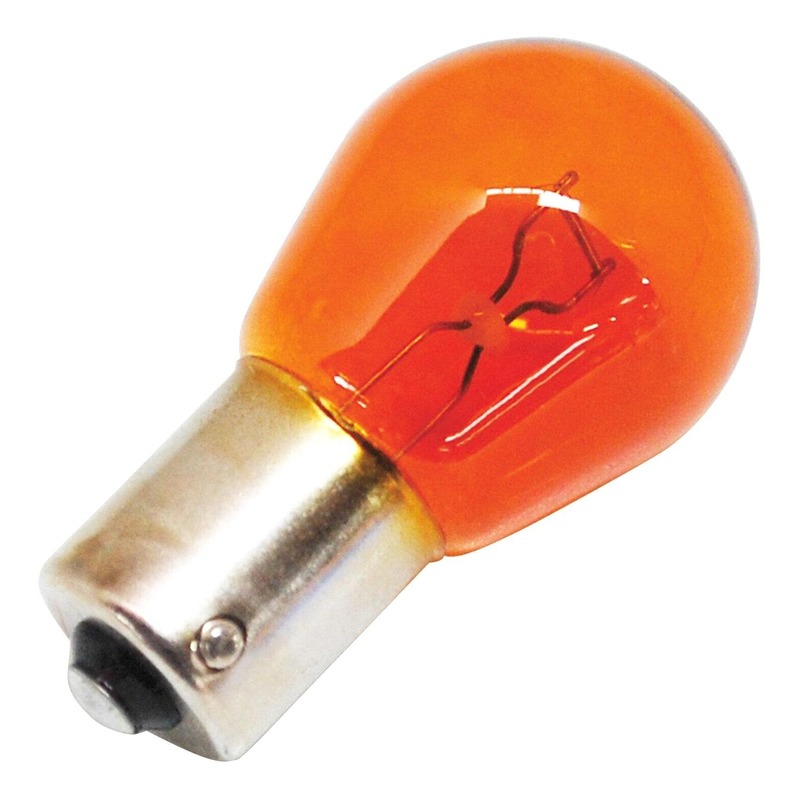 Ampoule Flösser Stop ou clignotant culot BAU15s ergot décalé 12V 21W orange