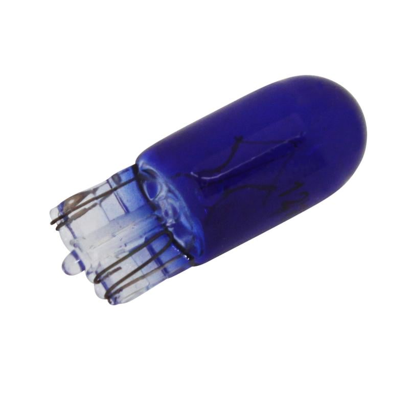 Ampoule T10 W2.1x9.5D Wedge 12V 3W Bleu