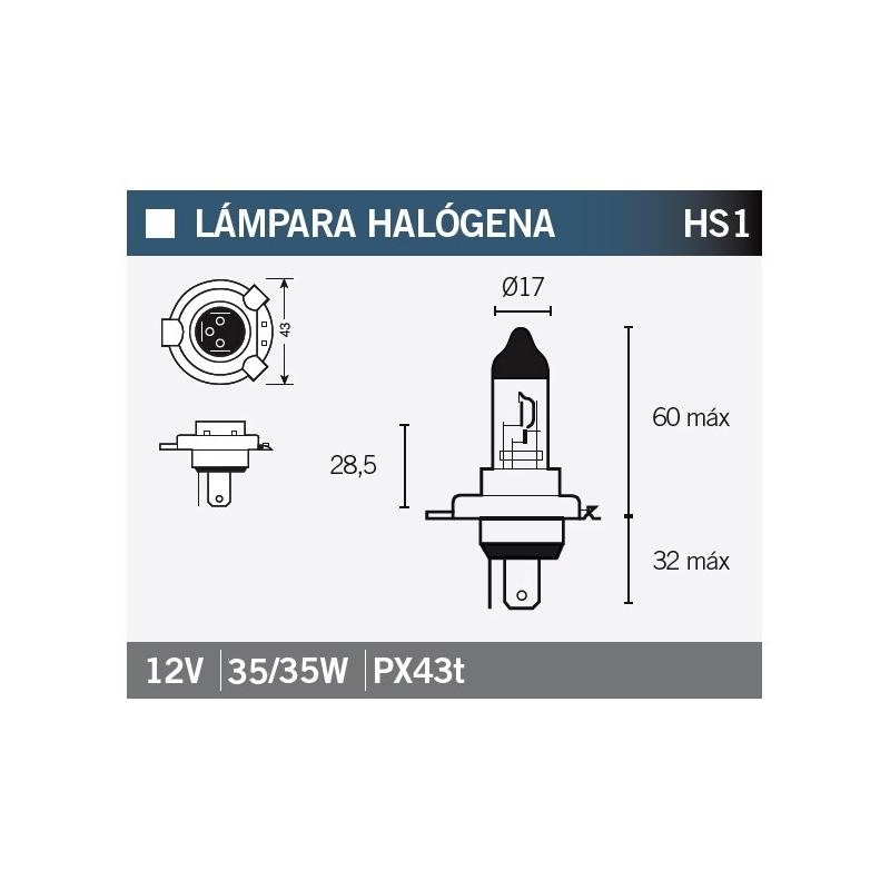 Ampoule Vicma HS1 PX4THalogène 12V 35/35W