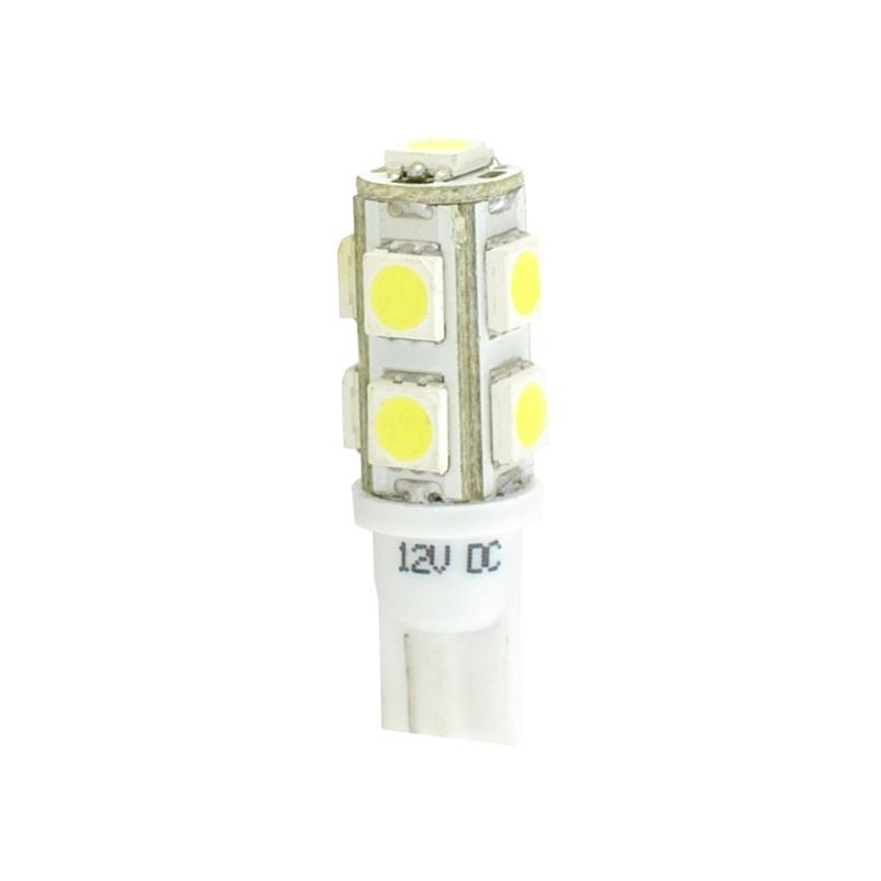 Ampoules à 9 LED blanc W5W T10 12V 2.16W