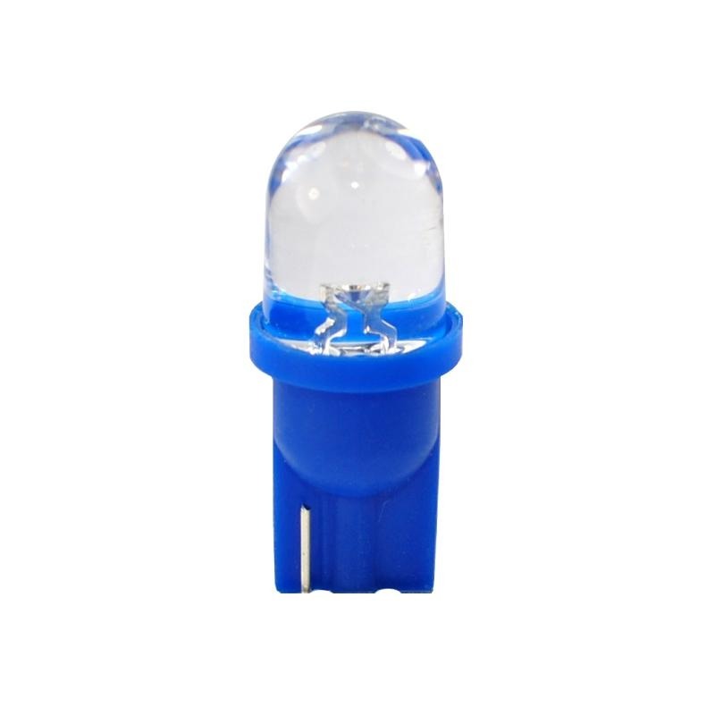 Ampoules à LED bleu W5W T10 12V 0.29 W Rond 180°
