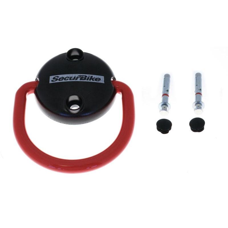 Anneau securbike fixation mur ou sol 2 vis de securite fournies
