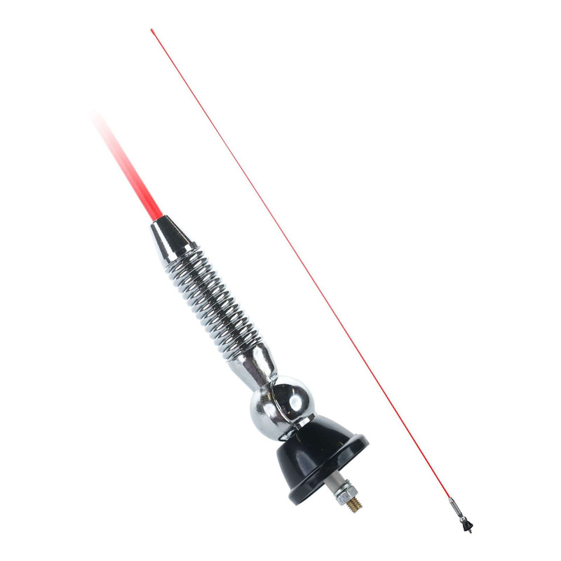 Antenne Bike It 2m en fibre de verre rouge