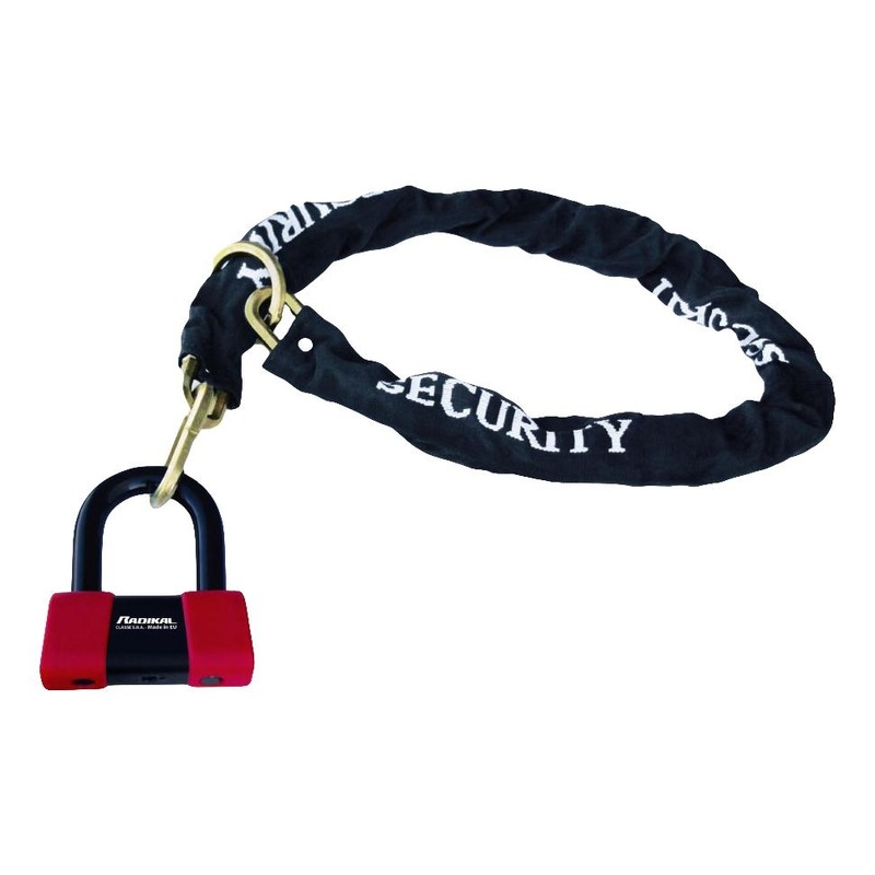 Antivol Mini U RK75 et Chaîne lasso Radikal Ø 10 mm
