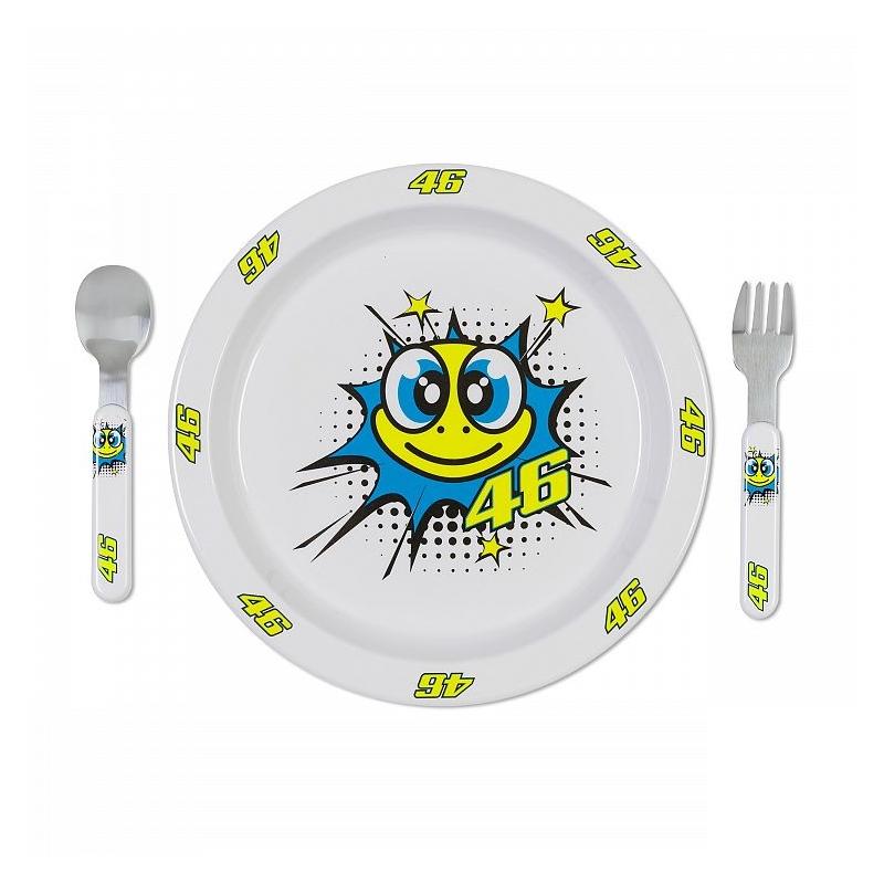 Assiette Couvert Bebe Vr46 Valentino Rossi 19 Accessoire Stand Sur La Becanerie