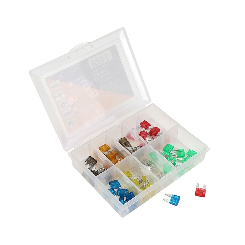 Assortiment de 66 fusibles plats enfichables miniature