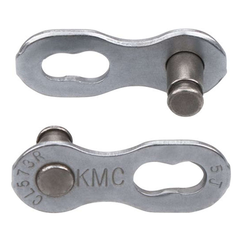 Attache rapide vélo KMC chaîne 7/8v EPT R anti-rouille argent (x2)