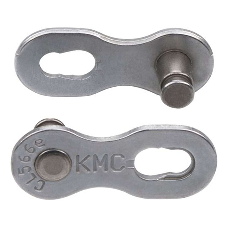 Attache rapide vélo KMC chaîne 9v EPT NR anti-rouille argent (x2)