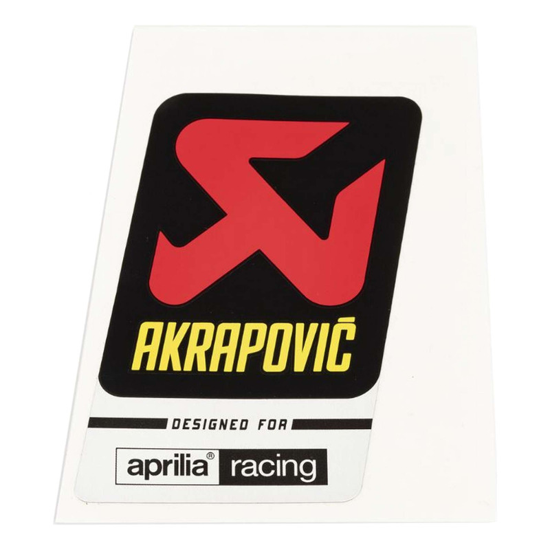 Autocollant Akrapovic designed for Aprilia Racing d'origine 606712M Ap